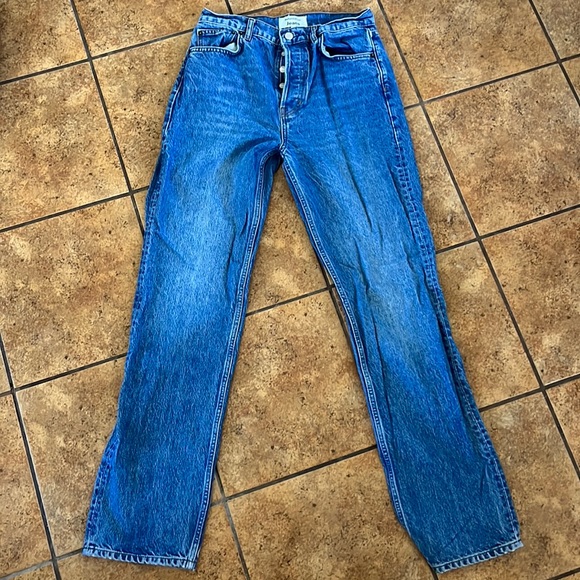 Reformation Cynthia High Rise Straight Long Jeans - Picture 4 of 7